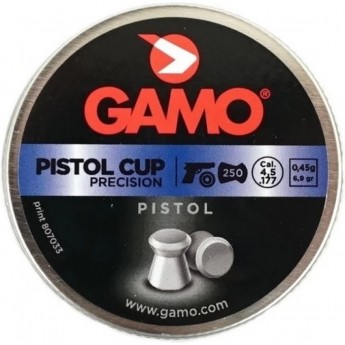 Пули пневматические GAMO Pistol cup 4,5мм (250шт) 100шт Пули пневматические GAMO Pistol cup 4,5мм (250шт) 100шт